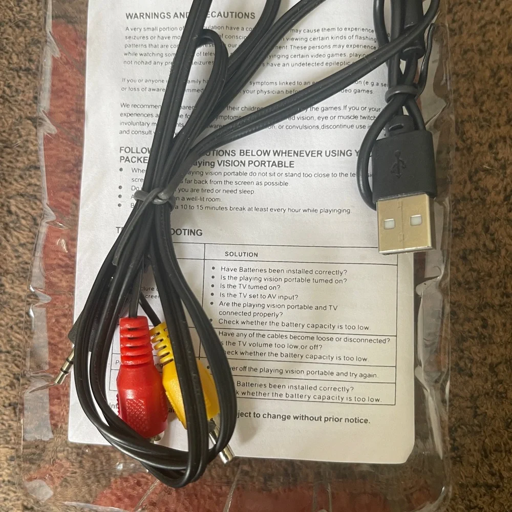 Hand held game never used. The box is destroyed though.